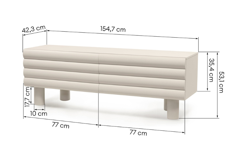 Anatra Rounded Shapes TV Kast