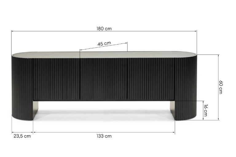 Sansita Oval TV Kast