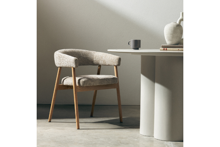 Giovani Oak Wood Stoel