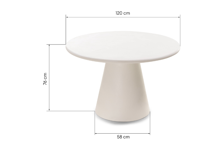Riviera Ronde Eettafel (120 cm)