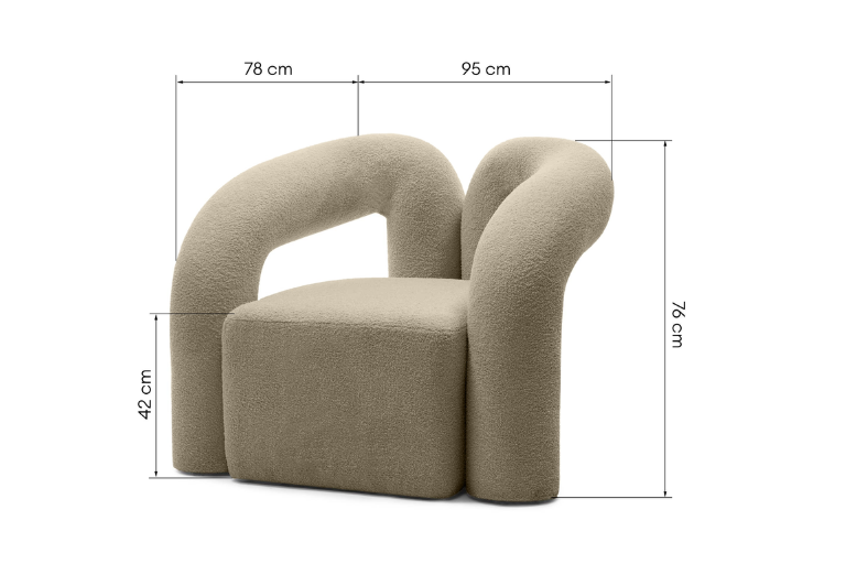 St. Tropez Gestoffeerde Fauteuil