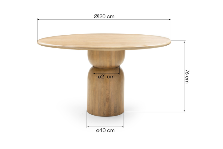 Portofino Ronde Eettafel (120 cm)