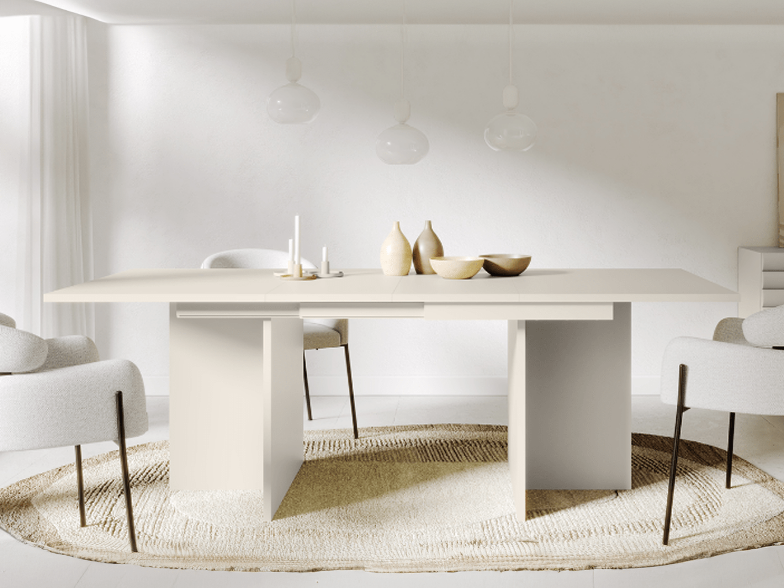 Monaco Uitschuifbare Eettafel  (140-200 cm)